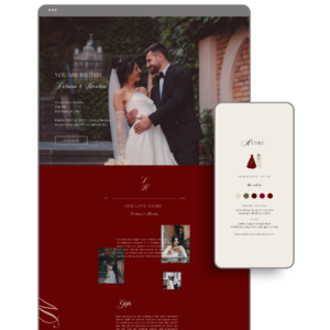 Burgundy Wedding Website - Love, D. Concepts - Philippines