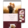 Burgundy Pink Wedding Website by Love, D. Concepts - Philippines