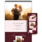 Burgundy Pink Wedding Website by Love, D. Concepts - Philippines