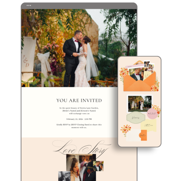 Sunset Wedding Website by Love, D. Concepts - Philippines