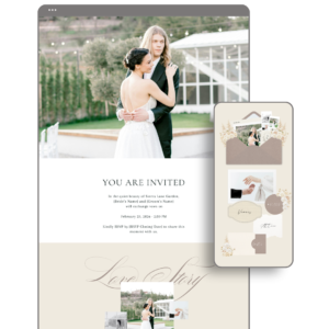 Taupe Champagne Wedding Website by Love, D. Concepts - Philippines