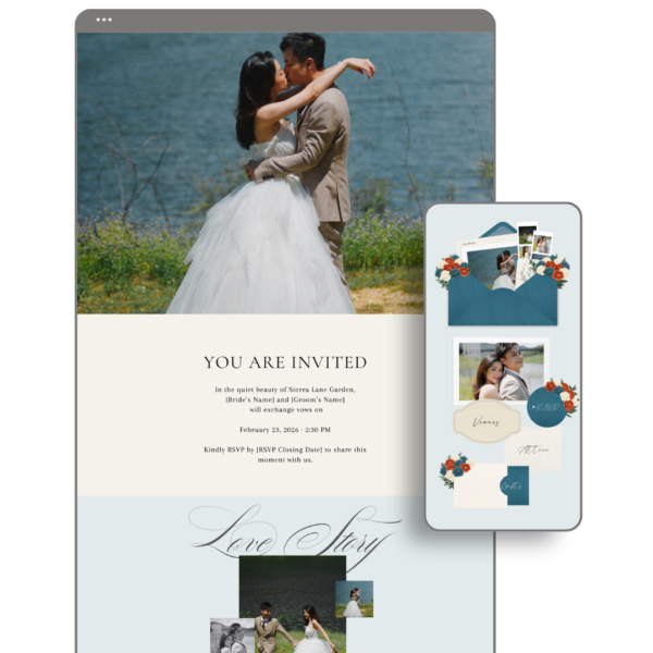 Teal Terracotta Wedding Website by Love, D. Concepts - Philippines
