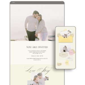 Butter Yellow and Pink Wedding Website - Love, D. Concepts - Philippines