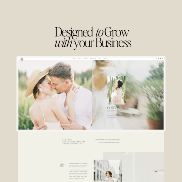 Showit Website for Editorial Photographers - Designs by Dia Studio - United States