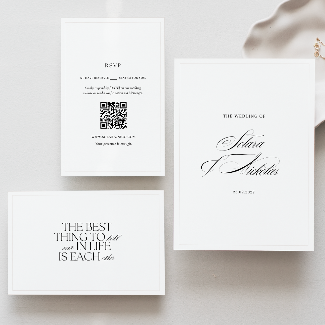 Modern Printable Wedding Invitation