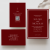 Burgundy Wedding Invitation Suites - Love, D. Concepts - Philippines