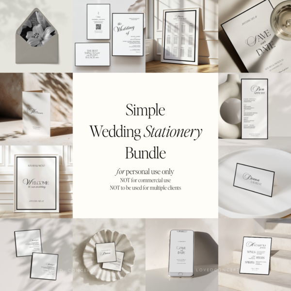 Wedding Stationery Bundle - Love, D. Concepts - Philippines