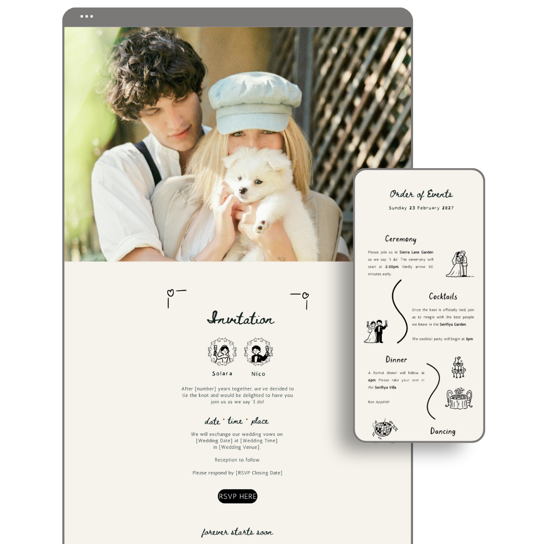 Cute Wedding Website