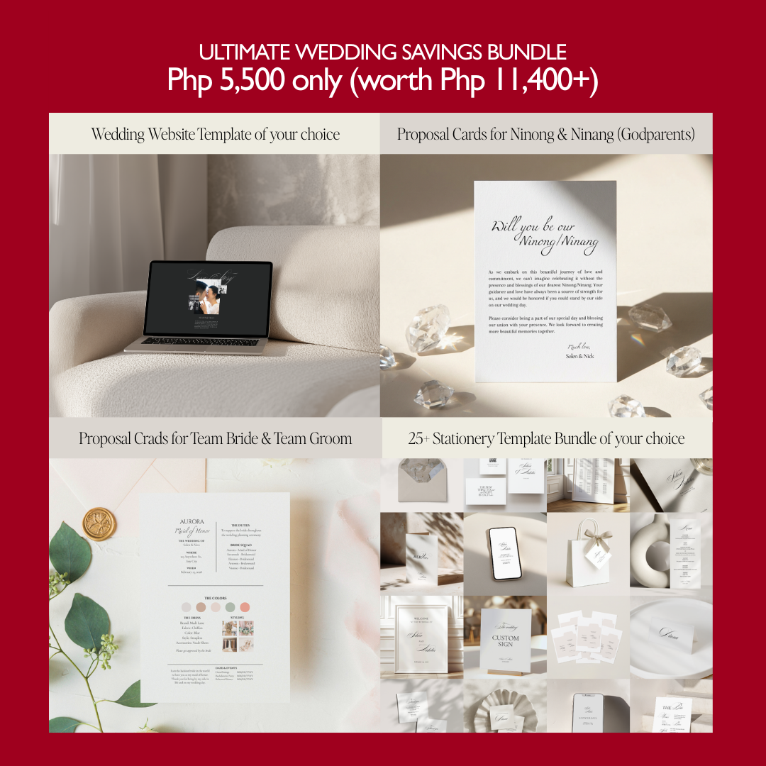 Ultimate Wedding Savings Bundle (worth Php 11,400+)