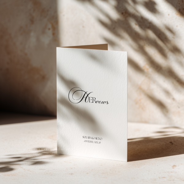 Wedding Vows Card - Love, D. Concepts - Philippines