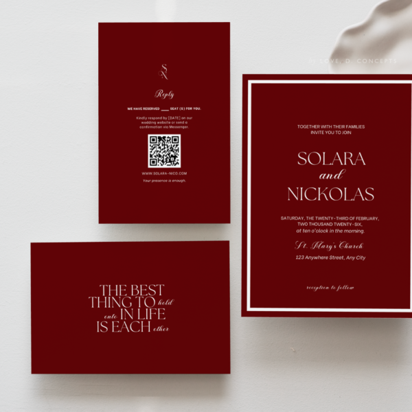 Wedding Invitation Suites - Love, D. Concepts - Philippines