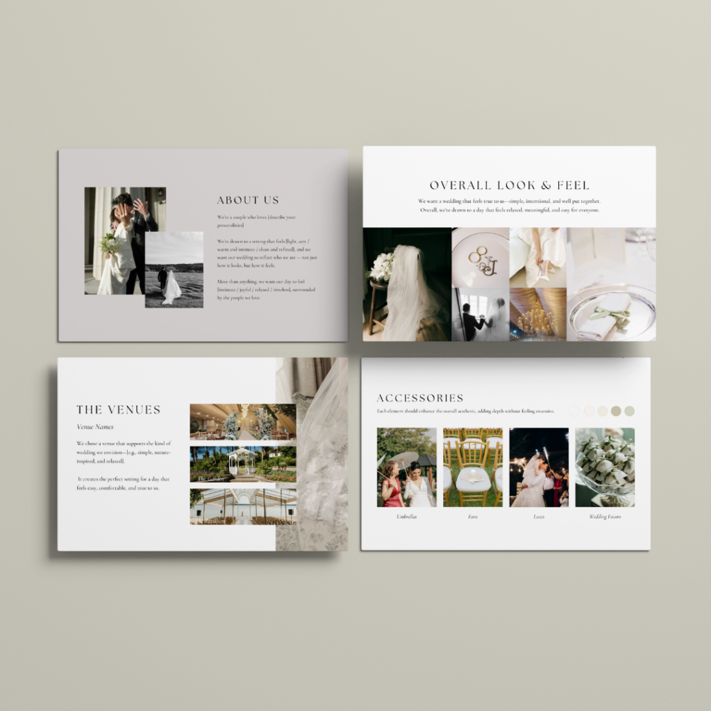 Wedding Mood board Presentation - Love, D. Concepts - Philippines