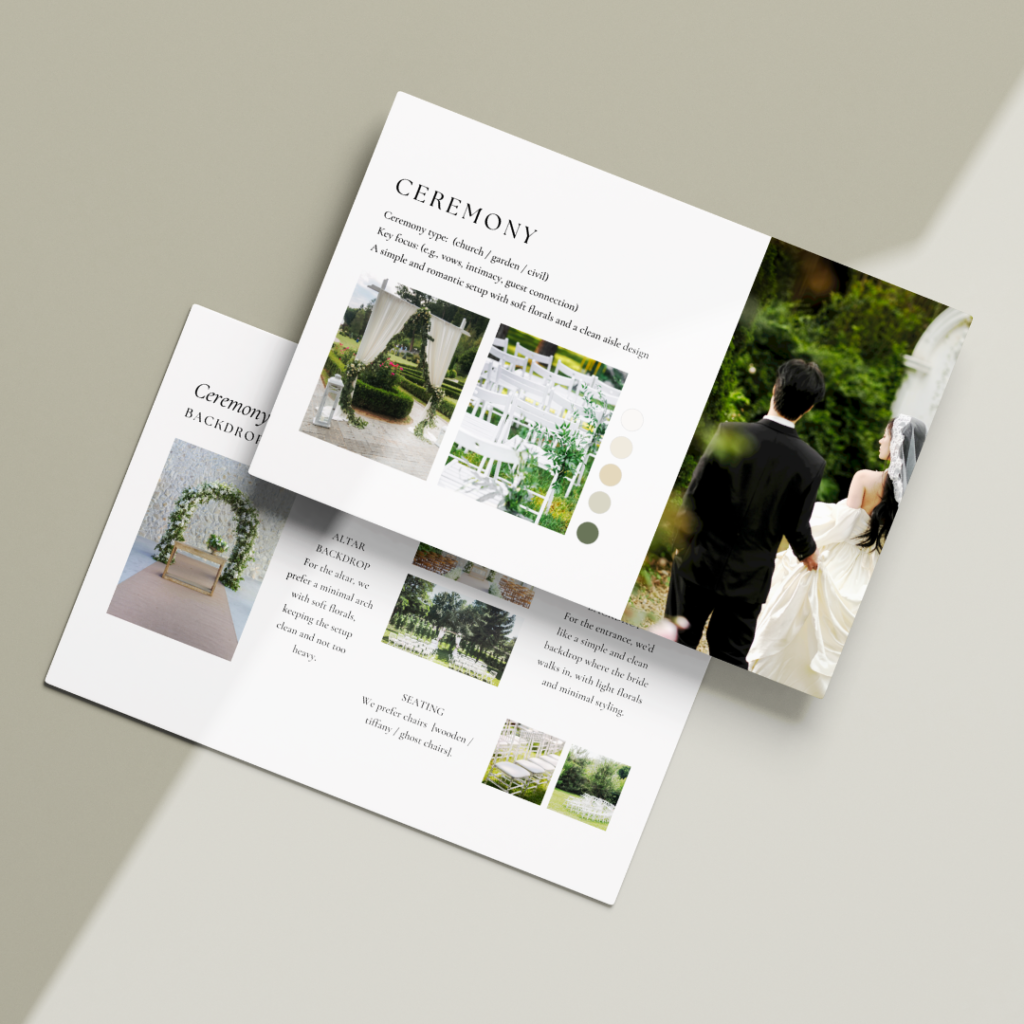 Wedding Mood board Presentation - Love, D. Concepts - Philippines