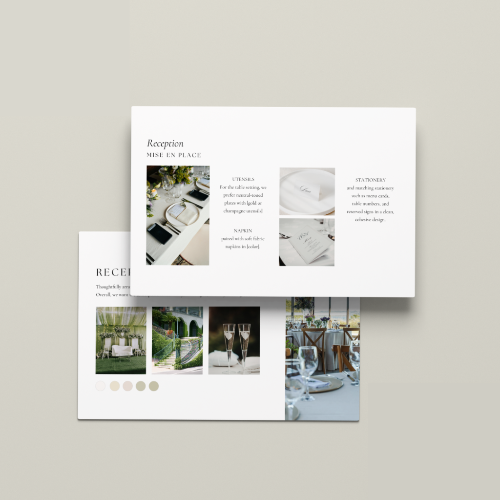 Wedding Mood board Presentation - Love, D. Concepts - Philippines