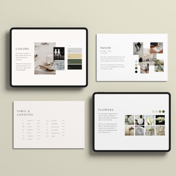 Wedding Mood board Presentation - Love, D. Concepts - Philippines