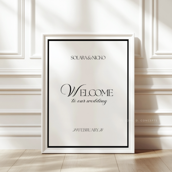 Wedding Welcome Signage - Love, D. Concepts - Philippines