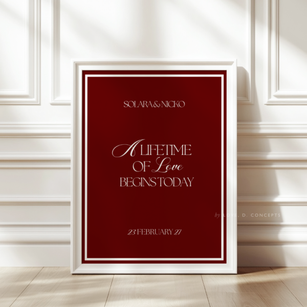 Wedding Welcome Signage - Love, D. Concepts - Philippines