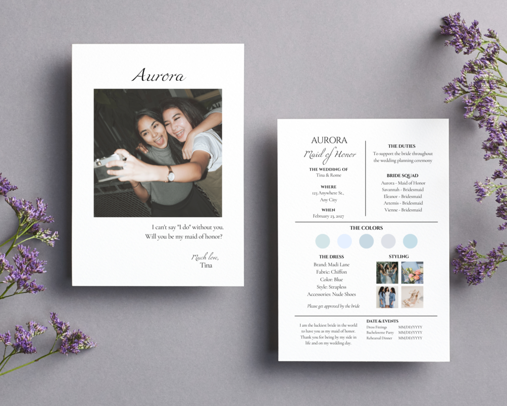 Proposal Cards for Team Bride Team Groom - Love, D. Concepts - Philippines