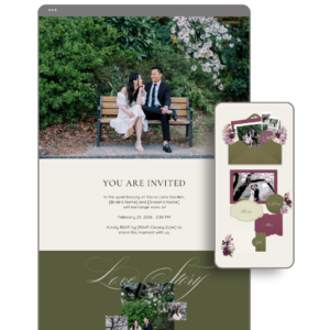 Olive and Mauve Wedding Website - Love, D. Concepts - Philippines