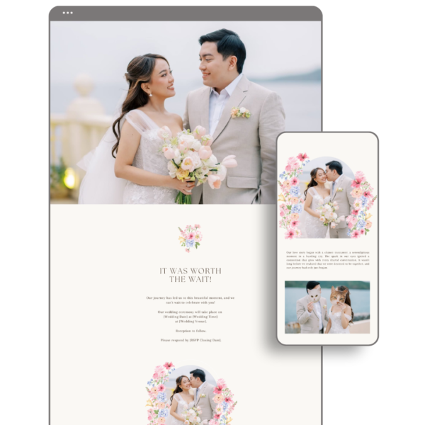 Pastel Pink Wedding Website - Love, D. Concepts - Philippines