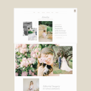 Showit Website Template for Editorial Wedding Photographers - Designs by Dia Studio - United States
