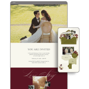 Sage & Burgundy Wedding Website - Love, D. Concepts - Philippines