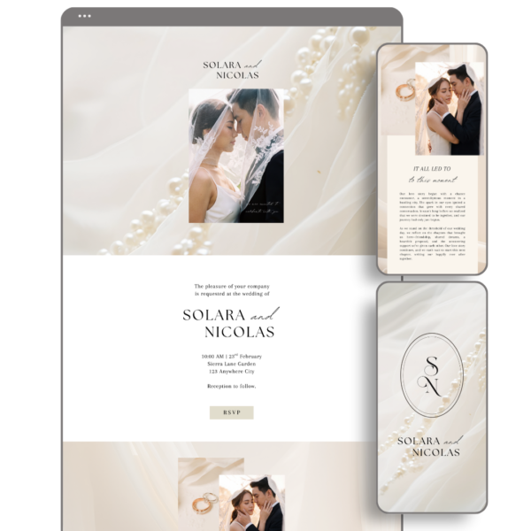 Champagne Wedding Website - Love, D. Concepts - Philippines