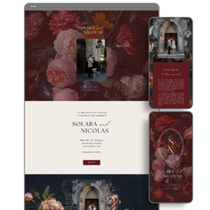 Burgundy Wedding Website - Love, D. Concepts - Philippines