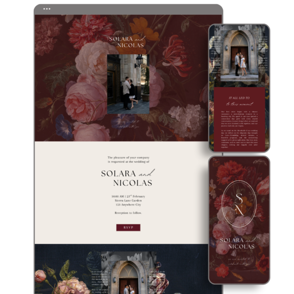 Burgundy Wedding Website - Love, D. Concepts - Philippines Burgundy Wedding Website - Love, D. Concepts - Philippines